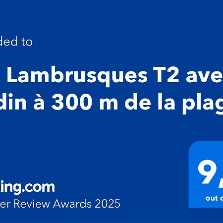 Appartamento Les Lambrusques T2 Avec Jardin A 300 M De La